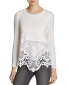 Generation Love Lacy Embroidered Panel Sweater