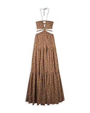 Jonathan Simkhai Laurel Palm Leaf Cover Up Dress