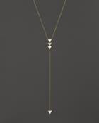Zoe Chicco 14k Gold 4-triangle Lariat Necklace With Diamonds, 18 - 100% Bloomingdale's Exclusive