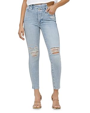 Good American Good Curve Skinny Crop Jeans In Blue697