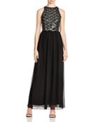 Ali & Jay Two-piece Sequin Gown