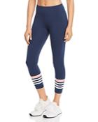 Marc New York Performance Striped Cropped Leggings
