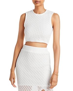 Aqua Amara Crochet Crop Top - 100% Exclusive
