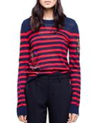 Zadig & Voltaire Delly Bis Striped Cashmere Sweater
