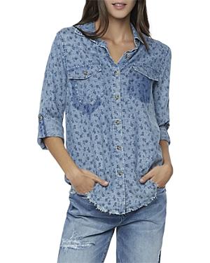 Billy T Floral Denim Shirt