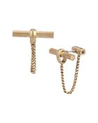 Allsaints Front To Back Toggle Bar Earrings