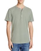 7 For All Mankind Thermal Short Sleeve Henley Tee