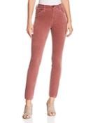 J Brand Maria Skinny Velvet Jeans In Warm Sable