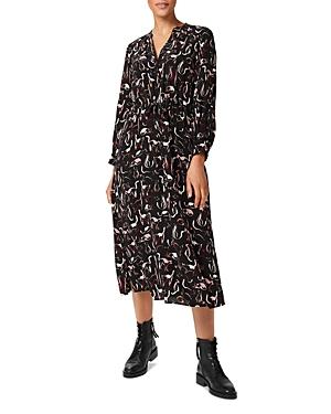 Hobbs London Teagan Printed Midi Dress