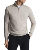 Reiss Blackhall Merino Wool Half-zip Pullover