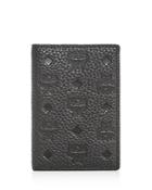 Mcm Max Embossed Leather Mini Card-case