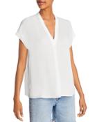 Vince Silk Rib Trim Cap Sleeve Top (56% Off) - Comparable Value $295