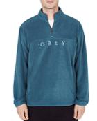 Obey Mountain Quarter-zip Fleece Sweatshirt