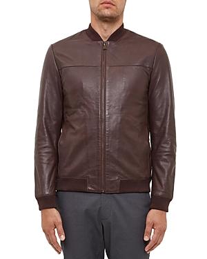 Ted Baker Action Leather Bomber Jacket