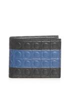 Salvatore Ferragamo Firenze Gamma Stripe Leather Bi-fold Wallet