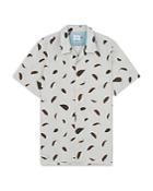 Ps Paul Smith Casual Fit Short Sleeve Leaf Print Shirt
