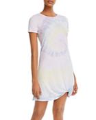 Generation Love Holly Twisted Tie-dyed Tee Dress