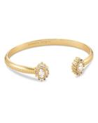 Kendra Scott Kapri Mixed Crystal Cuff Bracelet In 14k Gold Plated