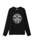Soulland Owl Long Sleeve Crewneck Tee