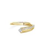 De Beers Forevermark Avaanti Pave Diamond Bypass Ring In 18k Yellow Gold, 0.25 Ct. T.w.