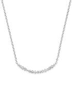 Diamond Scatter Bar Necklace In 14k White Gold, .30 Ct. T.w.
