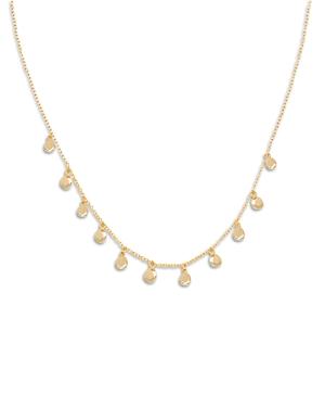 Aqua Shaky Pebble Charm Necklace In 18k Gold Vermeil Sterling Silver, 16.25-18.25 - 100% Exclusive