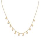 Aqua Shaky Pebble Charm Necklace In 18k Gold Vermeil Sterling Silver, 16.25-18.25 - 100% Exclusive