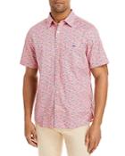 Vineyard Vines Stretch Cotton Printed Short Sleeve Shirt
