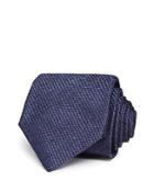 Canali Silk Textured Narrow Stripe Classic Tie