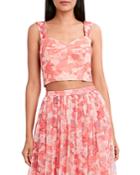 Bcbgmaxazria Floral Print Crop Top