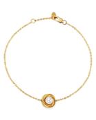 Bloomingdale's Cultured Freshwater Pearl Knot Bracelet In 14k Yellow Gold - 100% Exclusive