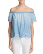 Bella Dahl Off-the-shoulder Chambray Top - 100% Bloomingdale's Exclusive