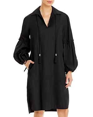 Max Mara Fedora Cotton Balloon Sleeve Dress