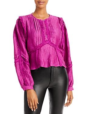 Iro Camer Pleated Top