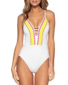 Becca By Rebecca Virtue French Trellis One-piece Swimsuit