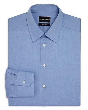 Emporio Armani Solid Oxford Regular Fit Dress Shirt
