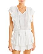 Surf Gypsy Lace And Crocheted Trim Swim Cover-up
