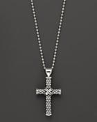 Lagos Sterling Silver Cross Necklace, 34
