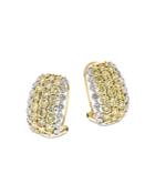 Bloomingdale's Yellow & White Diamond Statement Earrings In 14k Yellow & White Gold, 3.55 Ct. T.w. - 100% Exclusive