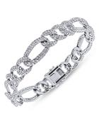 Bloomingdale's Men's Diamond Cuban Link Bracelet In 14k White Gold, 8.0 Ct. T.w. - 100% Exclusive