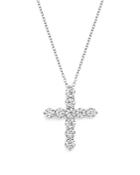 Diamond Cross Pendant Necklace In 14k White Gold, 2.0 Ct. T.w. - 100% Exclusive