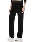 Juicy Couture Original Flare Velour Sweatpants In Pitch Black - 100% Bloomingdale's Exclusive