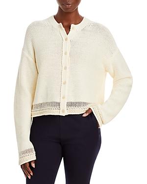 Theory Open Knit Trim Cardigan