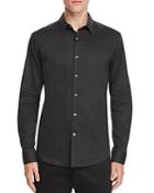 Theory Zack Heathered Slim Fit Button Down Shirt