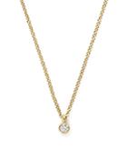 Zoe Chicco 14k Yellow Gold Bezel Diamond Necklace, 14