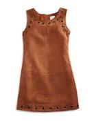 Ella Moss Girls' Aria Faux Suede Dress - Sizes 7-14 - Compare At $74