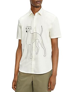 Ted Baker Made In Britain Botchey Revere Greyhound Relaxed Fit Shirt