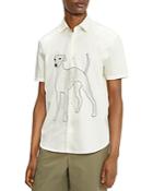 Ted Baker Made In Britain Botchey Revere Greyhound Relaxed Fit Shirt