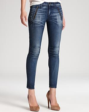 Rag & Bone/jean Skinny Jeans - The Rally Jean Mid Rise Cargo Skinny Jeans In Blue