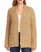 Vince Camuto Poodle Yarn Open Front Cardigan